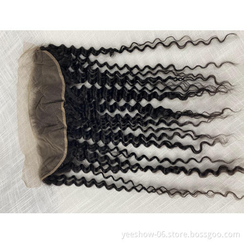 Peruvian virgin human hair bundles with lace closure 100% Unprocessed Raw Virgin cuticle aligned hair weave